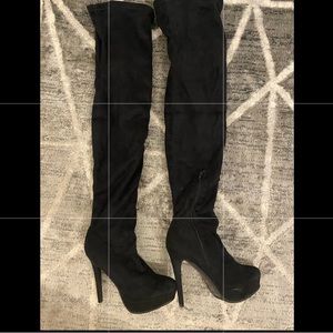Thigh high *used* boots